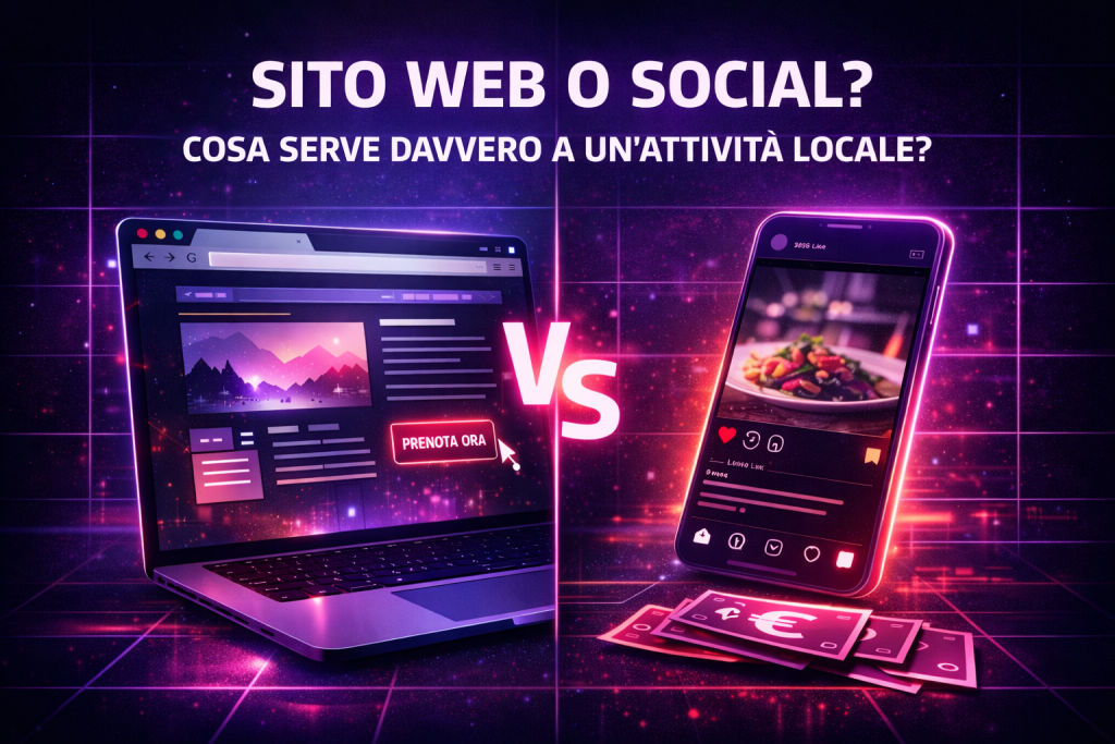 Sito web o social: cosa serve davvero a un’attività locale nel 2026?