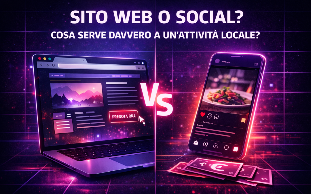 Sito web o social: cosa serve davvero a un’attività locale nel 2026?